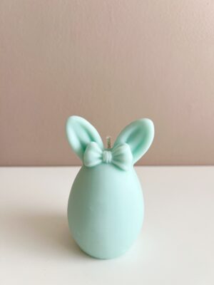 BUNNY BOW EGG CANDLE